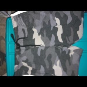 PINK grey camo sweatpants